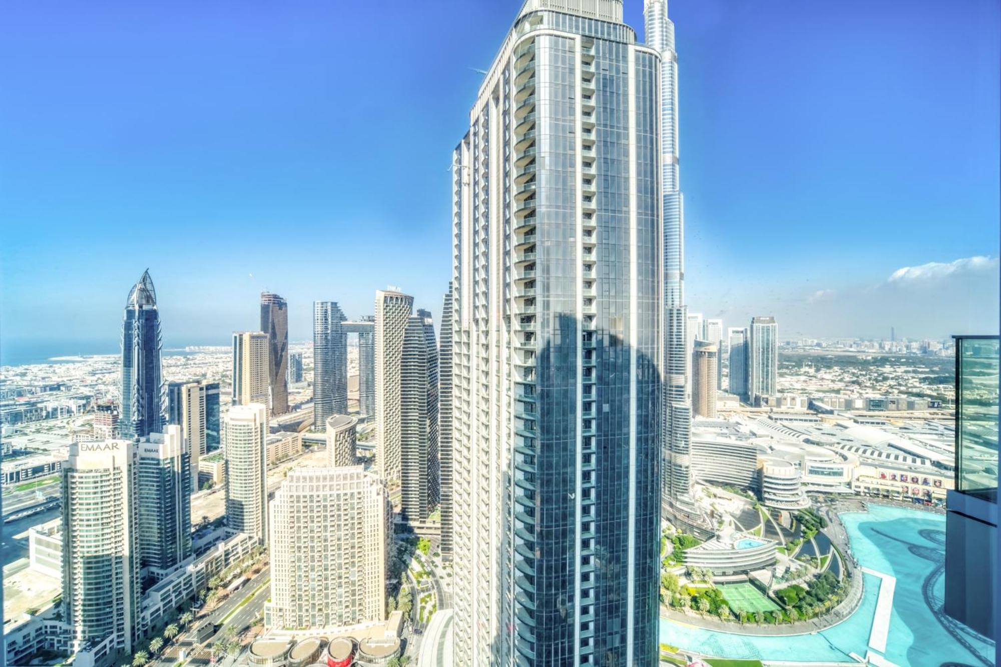 Downtown Luxury - Stunning Burj Khalifa & Sea View - 5 Minutes Walk To Dubai Mall Exterior foto