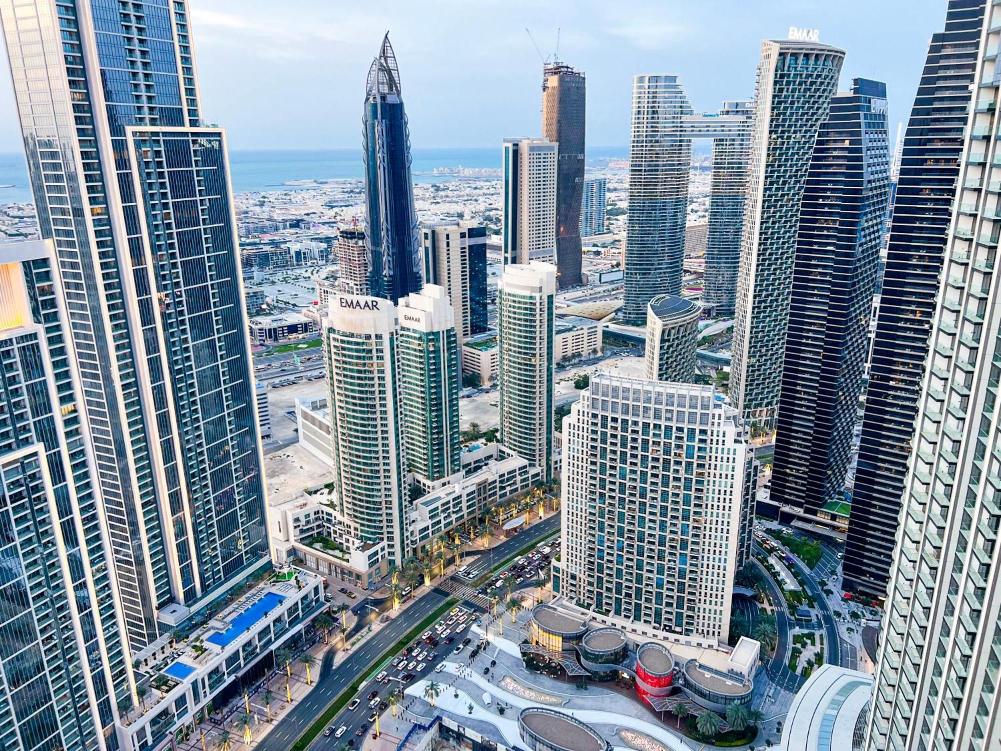 Downtown Luxury - Stunning Burj Khalifa & Sea View - 5 Minutes Walk To Dubai Mall Exterior foto