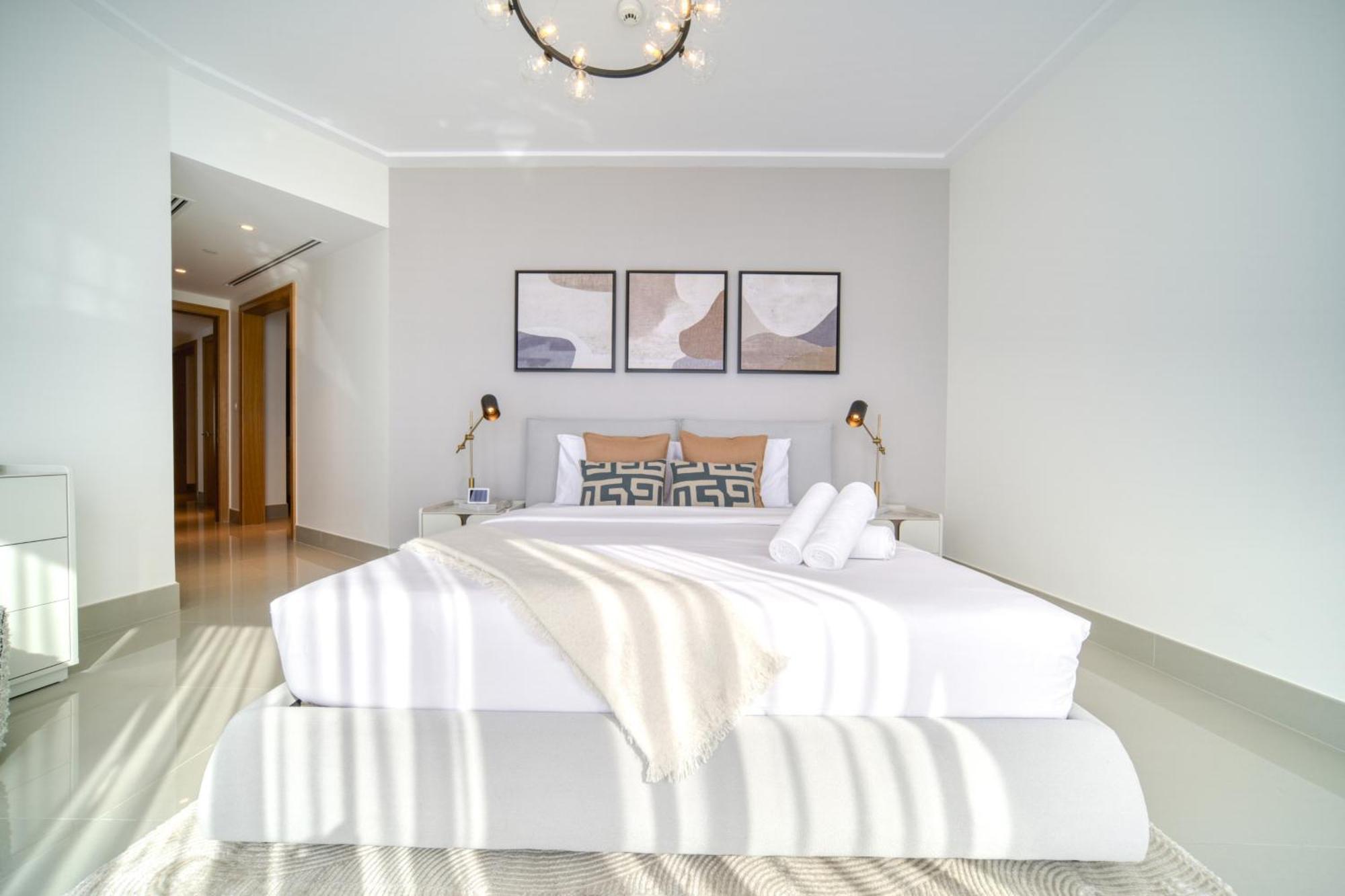 Downtown Luxury - Stunning Burj Khalifa & Sea View - 5 Minutes Walk To Dubai Mall Zimmer foto